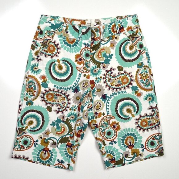 Tyler Boe Pants - Tyler Boe Paisley Floral Bermuda Shorts